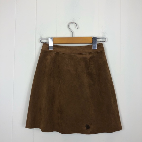 Wilfred Free Nescher Faux Suede Skirt Sz XS - Picture 11 of 12
